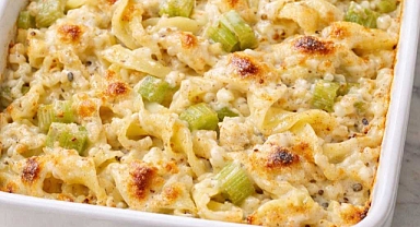 4-Ingredient Amish Creamy Celery Noodle Bake Recipe