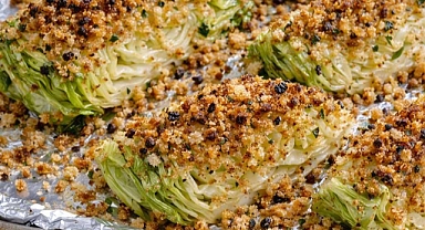4-Ingredient Crispy Breaded Cabbage Wedges Recipe