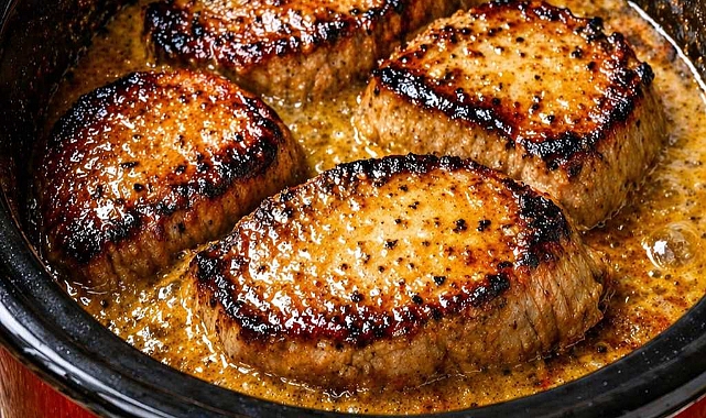 4-Ingredient Honey Mustard Pork Chops Recipe