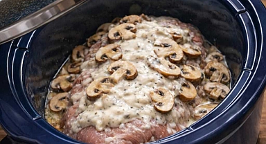5-Ingredient Creamy Mushroom Pork Tenderloin Recipe