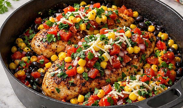 5-Ingredient Stovetop Fiesta Chicken Recipe
