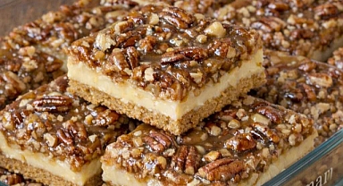 Amish Butter Pecan Icebox Bars Recipe