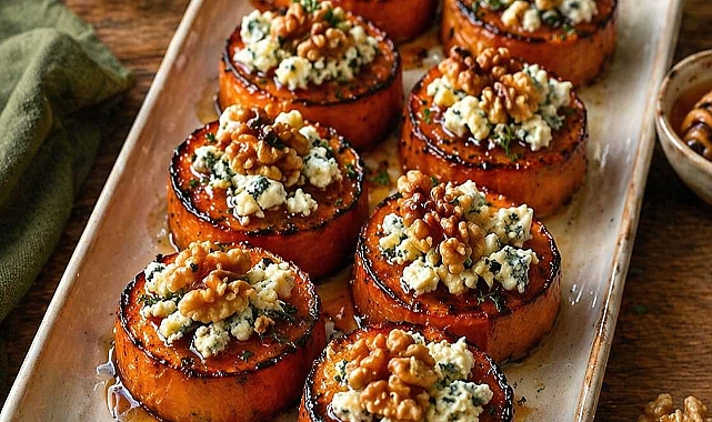 Caramelized Sweet Potatoes with Honey, Goat Cheese & Crunchy Walnuts Recipe