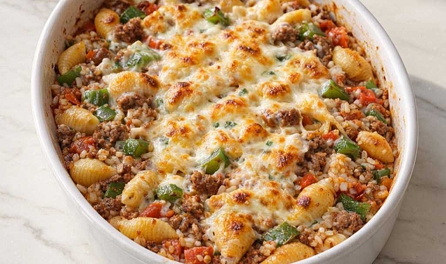 Oven Baked 5-Ingredient Stuffed Pepper Pasta Recipe