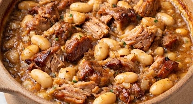 Oven-Baked Pork and Dried Bean Casserole Recipe