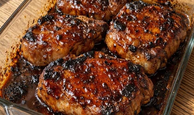 Simple Oven-Baked Barbecue Pork Chops Recipe