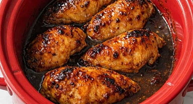 Slow Cooker 3-Ingredient Maple Glazed Chicken Recipe