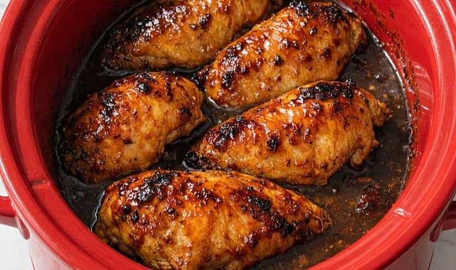 Slow Cooker 3-Ingredient Maple Glazed Chicken Recipe