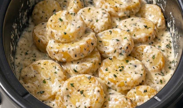 Slow Cooker 5-Ingredient Ranch Potatoes Recipe