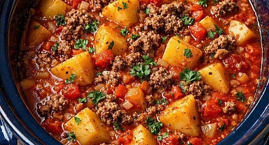 Slow Cooker Amish Poor Man’s Stew Recipe