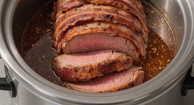 Slow Cooker Bacon Wrapped Sirloin Roast Recipe