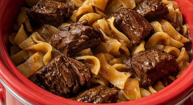 Slow Cooker Poor Man’s Beef and Noodles Recipe