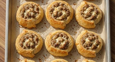 Southern 3-Ingredient Sausage Pinwheels Recipe
