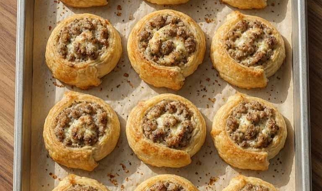 Southern 3-Ingredient Sausage Pinwheels Recipe