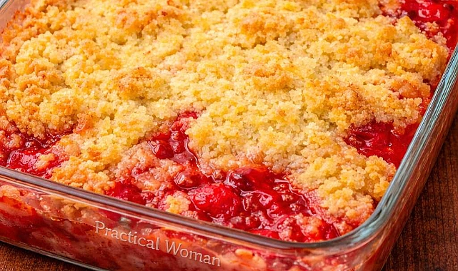 Strawberry Rhubarb Dump Cake Recipe