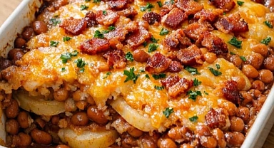 Amish Baked Bean Potato Casserole Recipe