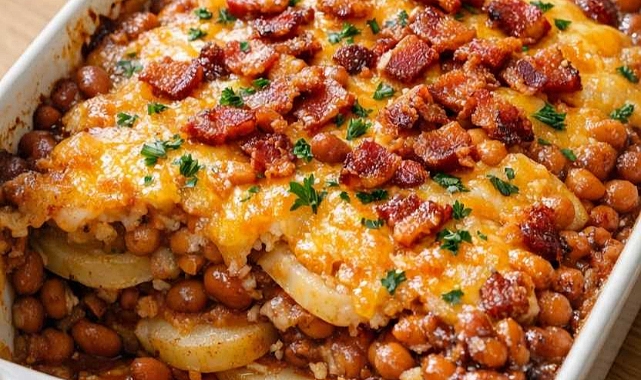 Amish Baked Bean Potato Casserole Recipe