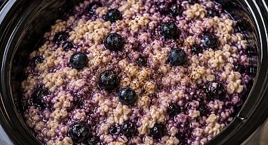 Slow Cooker Amish Blueberry Oatmeal Recipe