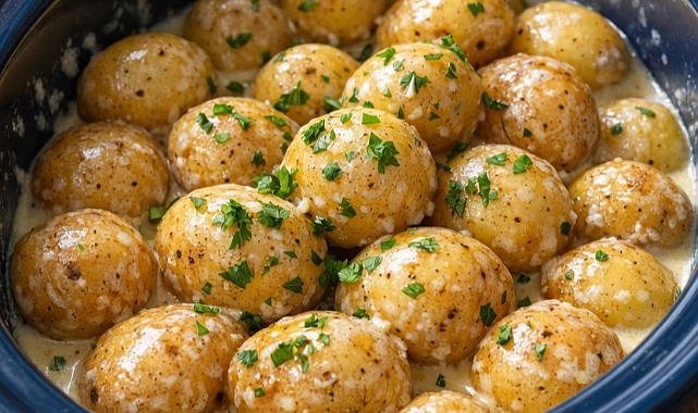 Slow Cooker Amish Evaporated Milk Baby Potatoes Recipe