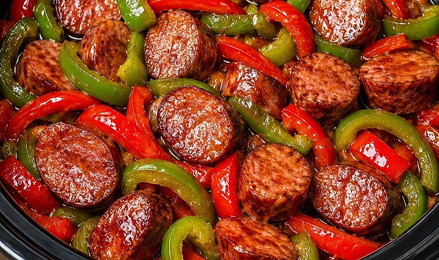 3-Ingredient Amish Sausage and Peppers Recipe