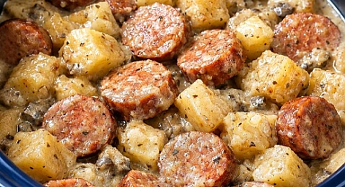 4-Ingredient Sausage and Potatoes Recipe