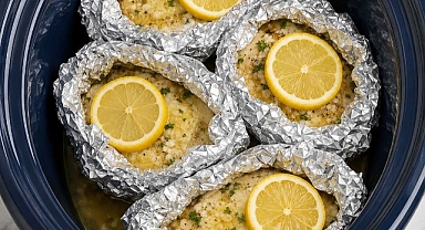 5-Ingredient Lemon Garlic Chicken Packets Recipe