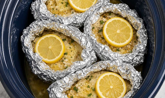 5-Ingredient Lemon Garlic Chicken Packets Recipe