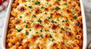 Oven-Baked 4-Ingredient Zesty Italian Macaroni Recipe