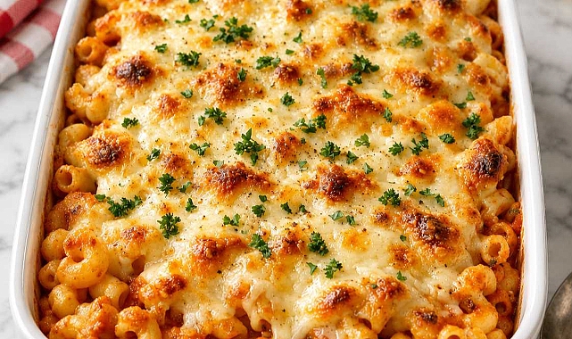 Oven-Baked 4-Ingredient Zesty Italian Macaroni Recipe