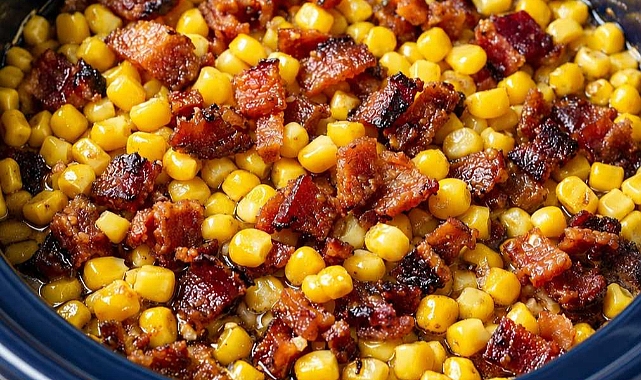 Slow Cooker 3-Ingredient Bacon and Corn Recipe