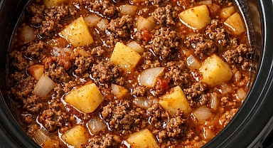 Slow Cooker 4-Ingredient Mulligan Stew Recipe