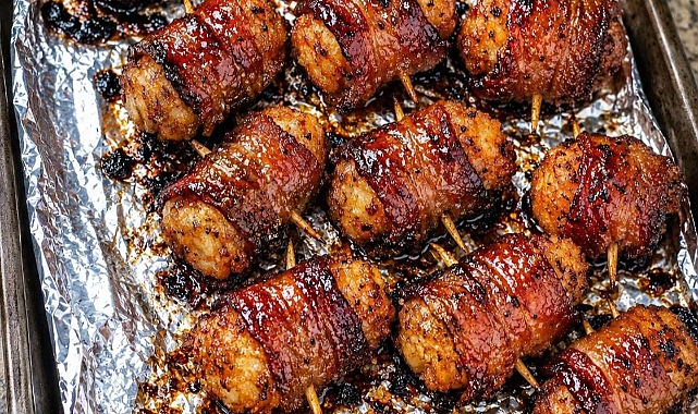 Southern 3-Ingredient Bacon Wrapped Tater Bites Recipe