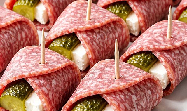 3-Ingredient Salami Pickle Bites Recipe