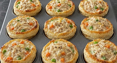 Creamy Mini Chicken Pot Pie Cups Recipe