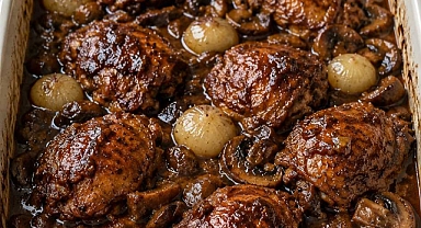 Oven-Baked 4-Ingredient Chicken Bourguignon Recipe