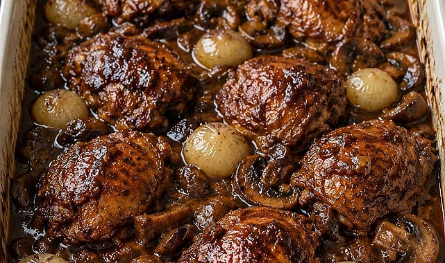 Oven-Baked 4-Ingredient Chicken Bourguignon Recipe