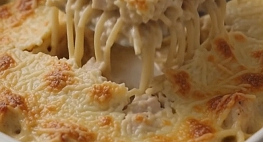 Oven-Baked 4-Ingredient Chicken Tetrazzini Recipe