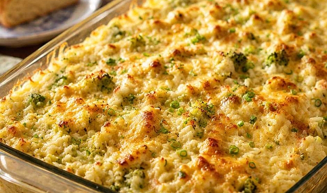 Oven-Baked Cheesy Broccoli and Rice Casserole Recipe