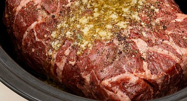 Slow Cooker Garlic Herb Beef Chuck Roast Recipe