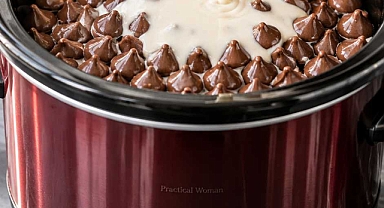 4-Ingredient Slow Cooker Chocolate Kisses Dessert Recipe