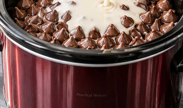 4-Ingredient Slow Cooker Chocolate Kisses Dessert Recipe