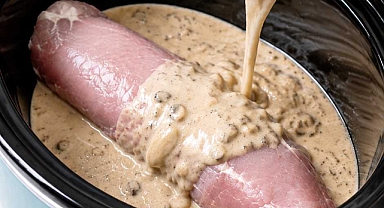 4-Ingredient Slow Cooker Savory Pork Tenderloin Recipe
