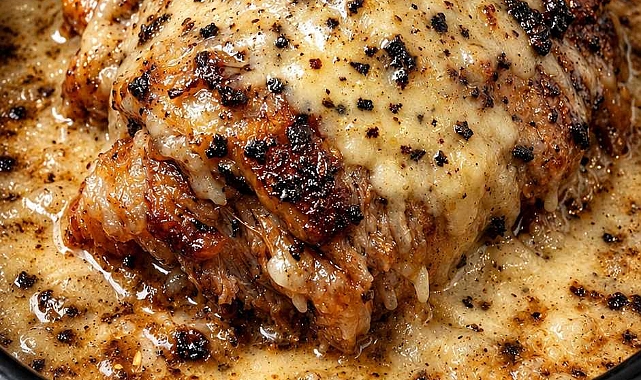 6-Ingredient Slow Cooker Creamy Parmesan Pork Roast Recipe