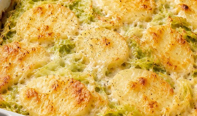 Oven-Baked 4-Ingredient Cabbage and Potato Gratin Recipe