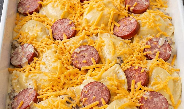 Oven-Baked Pierogi Kielbasa Casserole Recipe