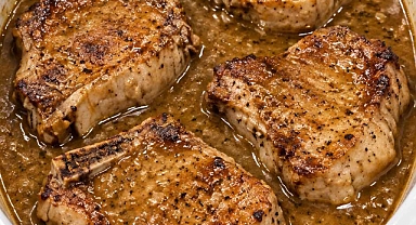 4-Ingredient Slow Cooker Smothered Ranch Pork Chops Recipe