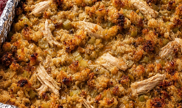 5-Ingredient Chicken and Stuffing Bake Recipe