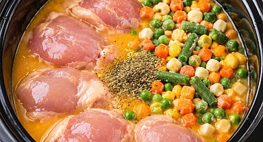 5-Ingredient Slow Cooker Autumn Harvest Chicken Soup Recipe