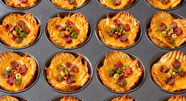 Oven Baked 4-Ingredient Golden Crunchy Cheese Cups Recipe