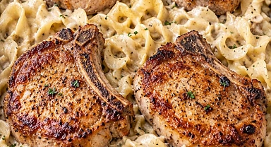 Oven-Baked Amish Pork Chop Noodle Bake Recipe